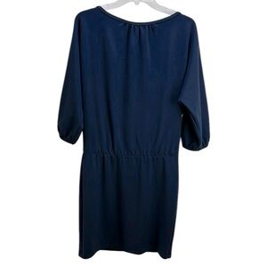 Trina Turk Navy Blue Bela Dress Ponte Boatneck
Dolman Sleeves Blouson‎ Si…